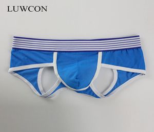 LUWCON Sexy Men039s Sous-vêtements Jock Straps Briefs Bikini Hommes Jockstraps Gay Penis Pouch String G Strings Taille Basse Dos Nu Butto1666180