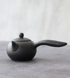 Luwu Black Ceramic Kyusu Tapot Kettle Pot chino Kung Fu Sets 150ml 2108137290065