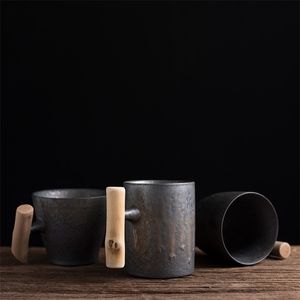 Luwu Japan -stijl keramische theemokken Vintage Coffee Cup Chinese koffiemokken Drinkware 210409