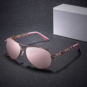Luxary-Vazrobe 2019 lunettes de soleil polarisées femmes HD rose miroir lunettes de soleil pour femme conduite dames nuances anti-reflet UV400 Polaroid