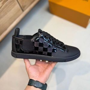 LUXEMBURG SNEAKER herenschoenen bloemschoen Zwarte vrijetijdsschoenen tweekleurig geperforeerd kalfsleer Schoenen Rubberen buitenzool Heren ontwerpers Sneakers 1,25 13