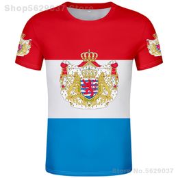 LUXEMBURG t-shirt diy gratis custom made naam nummer lux t-shirt natie vlag lu luxemburgs luxemburg print po kleding 220609