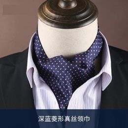 Luxery Cravat Tie for Men Floral Paisley Silk Buff Buff ideal para la fiesta Fiest Fashion Jacquard Groom Vastos de boda240409