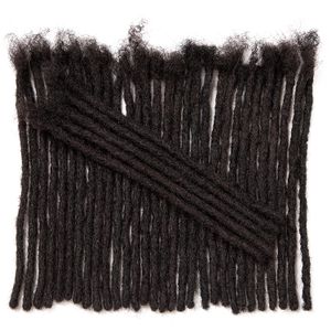 Luxnovolex Dreadlock Menselijk Haar 30 Strengen 0.6 cm Diameter Breedte Onverwerkte Maagd Volledige Handgemaakte Permanente Locs Natuurlijke zwarte kleur kan worden geverfd en gebleekt