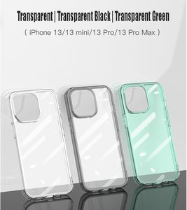 Luxo vidro temperado étuis pour téléphones portables claro iphone 11 12 13 pro xs max 13mini x xr transparente caso duro para 7 8 plus se2 fundas