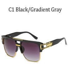 Luxur Design Fashion Classic Grandmaster Four Style Retro Gradient Lens Sunglasses Men Vintage Sun Glasses5628687