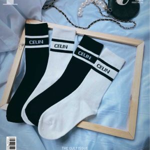 Luxur Designer Calcetines para mujer Cinco pares Luxe Sports Winter Letter Impreso Sock Bordado Algodón con caja