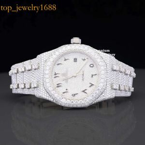 Luxuri Branded Iced Out Moisanite Hip Hop poignet For Men Stainls Steel Bust Down Awards at Wholale Price
