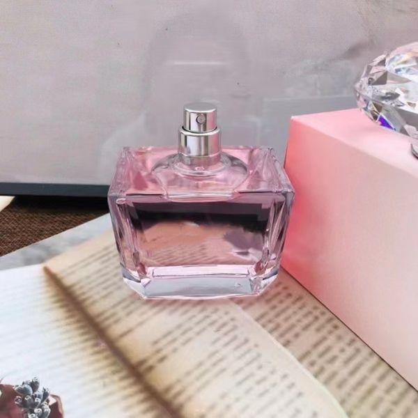 Designer de luxe Parfum élégant 90ML Cristal Rose Diamant Diamant Noir Parfum Femme Parfum de fleur et de fruit durable