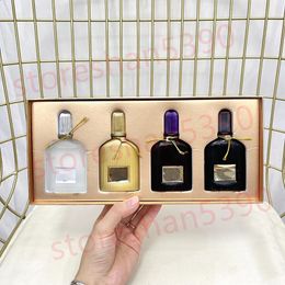 Luxuries Designer Men Perfume Fragrância para Homem Spray Set 30ml 4pcs Orquídea Mulher Grande Capacidade Edt Bom Cheiro Sabor de Longa Duração e