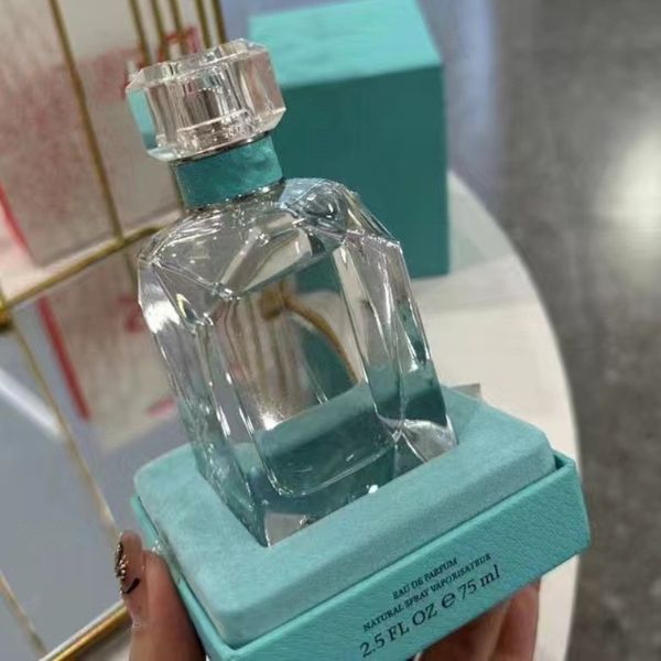 Lujosos diseñador hombres mujeres intenso diamante 75ml botella unisex parfum con caja regalo para mujer spray envío rápido