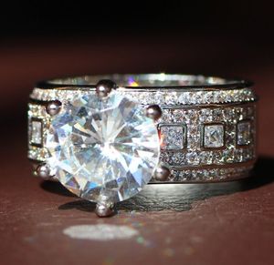 Luxe 925 Sterling Silver Natural Gemstones White Sapphire Wedding Birtstone Bruid Bloembetrokkenheid ellips Drop Ring Juwelr6993646