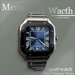 Luxurious Automatic Watch Designer Mens Watches Mechanical Mechanical Automatic Watch Box Calendar Corre inoxidable Acero casual Reloj Sport Automatic Sport