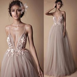 Robe de mariée luxueuse avec des Appliques de perles, robe de mariée Sexy, manches longues transparentes, perles froncées, longue traîne