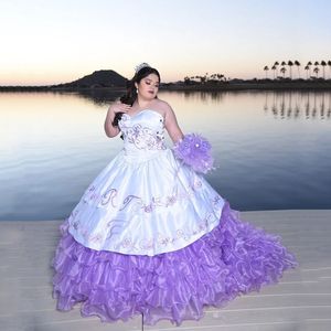 Luxe Blauwe Quinceanera Jurken 2024 Met Ruches Ballkleider Corset Prom Gown Vrouwen Verjaardagsfeestje Zoete Vestido De 15 Anos