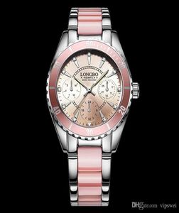 Luxueuse marque mode quartz plongée regarder les femmes roses plongeons dames fausses sangles en céramique montres sportives imperméables de haute qualité wris7404470