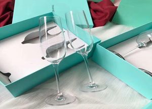 Luxe ontwerper Crystal Goblet Martini Wine Glass Romantisch kaarslicht Dinner Bruiloft Champagne FLUTES BIER MOUD3769392