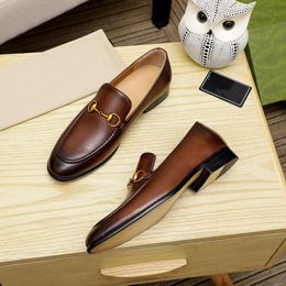 Designer de luxe hommes chaussures habillées en cuir véritable daim noir marron mocassins affaires chaussure à la main G formelle fête bureau mariage hommes mocassins chaussures 03