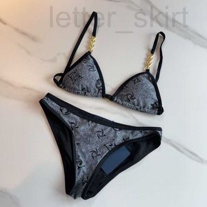 Luxurious diseñador de bragas para mujeres ropa interior accesorios de metal estampado sexy bikini fit chaleco sin respaldo y pantalones cortos lencería n0td