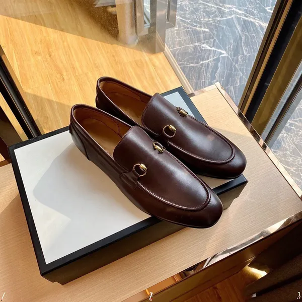 Zapatos de vestir para hombre jordaan Oxford Mocasines de cuero genuino Marrón Negro Mocasines de diseñador para hombre Zapatos clásicos para hombre Zapatos formales de oficina de boda de alta calidad