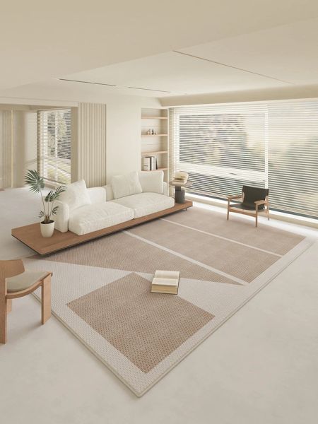 Lujosa alfombra de sala de estar de estilo grande de estilo grande de alta gama