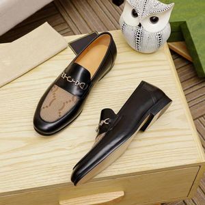 Lujosos zapatos de vestir italianos para hombres 2023 Oxford Mocasines de cuero genuino Marrón Negro Hombres Diseñador Mocasines Zapatos Hombres Clásicos Zapatos de oficina de boda de alta calidad 06
