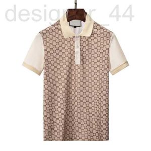 luxe herenpolo's modeontwerper herenoverhemd T-shirt zomer casual geborduurd patroon katoen SreetBusiness zwart-witte kraag shirts M-3XL CBAQ