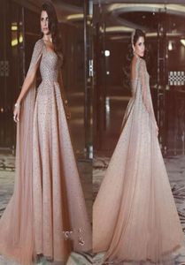 Luxe Midden -Est Arabische avondjurken Crystal kralen 2018 Sweetheart feestjurken Lang Open Back Lace prom jurk plus size pa5858240