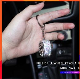 Luxueux nouveau porte-clés de voiture Bling pendentif à breloque porte-clés sac à main boucle porte-clés de voiture ornement de voiture accessoires de voiture en diamant pour femme