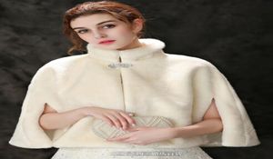 Luxueux plume d'autruche mariée châle fourrure enveloppes mariage haussement d'épaules mariée hiver fête de mariage Boleros veste cape LD02597581583