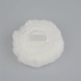 Luxuriöse Puderquaste, einseitig plüschig, weiße Puderquaste, 20 Bilder, Beutel 80 mm, 238 Q