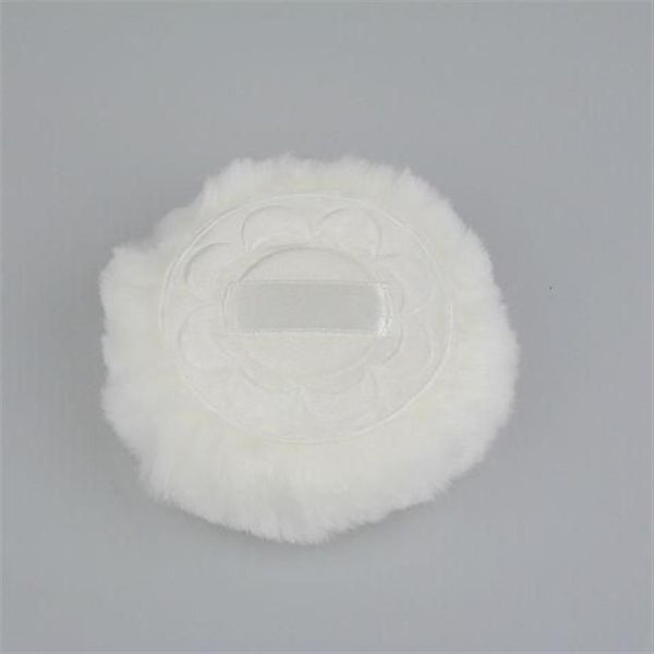 Luxueux poudrier peluche simple face blanc poudrier 20 photos sac 80mm238Q