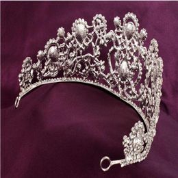 Luxurious Bridal Tiaras Crown para nupcial 2020 Rhinestone barato Rhinestone Boaded Fashion Cheap Withepiece268o