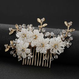 Luxueux mariage peigne à cheveux perles perle pinces à cheveux Barrettes cheveux accessoires pour femmes mariée casque invité cheveux ornements