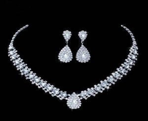 Léchardistes de bijoux de mariage pour les bijoux de demoiselle d'honneur Brides Bridery Earge Collier Autriche Crystal Crystal Gift5076334787228