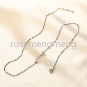 Luxe damesontwerper Charm kettingen kristallen diamanten brief hanger choker goud vergulde roestvrij staal merk nekverhaal keten sieraden verjaardagsfeestje geschenken