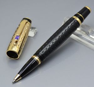Luxurs Black Pens Gold avec Roller Papeterie Ball Gem Écriture et cadeau Bureau d'encre scolaire classique pour stylo Twdjf