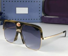 Luxury 0478 Fashion New Designer Sol Sunglasses Retro Half Frame Sol Gafas de sol