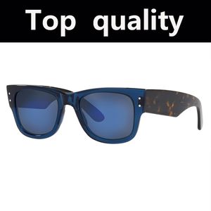 Gafas de sol de lujo 0840S MEGA gafas de sol para hombres y mujeres montura de acetato lentes de vidrio reales gafas de sol para hombres y mujeres con caja de cuero lentes de sol mujer