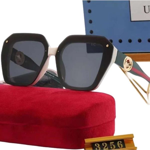 Lujo 10A diseñador de marca clásica para mujeres gafas hombres gafas de sol gafas de sol para mujer Moda UV400 Goggle con caja viaje playa Líneas de arte Tienda de fábrica gafas de sol