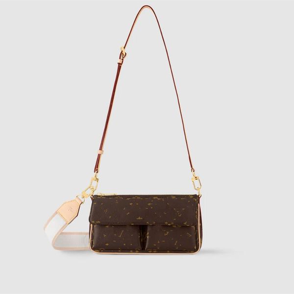 Luxury 10a Designer Sac Femmes en cuir authentique Nouveau sac d'ambiance Sac à bornes Sac à main croix sac à main portefeuille portefeuille portefeuille portefeuille avec boîte d'origine M46999