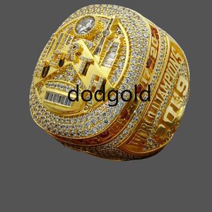 Lujo 2019-2023 Campeonato Mundial de Baloncesto Diseñador de anillos Anillos de campeones de oro de 14 quilates Joyería de diamantes estrella para hombres y mujeres