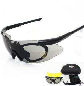 Luxe 2020 Men Zonnebrillen Militair 3 Lens Veiligheidsbril Tactical Army Goggles TR90 Frame Outdoor Hunting Combat Wargame Motorcy1699361