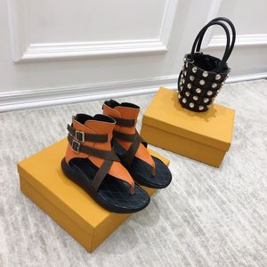 Luxe 2021 lente en zomer nieuwste populaire ROMAN SANDALEN retro chain damesmode sandalen schoenmaat 35-40