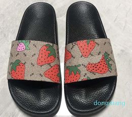 Luxe-2022 tongs hommes femmes sandales chaussures glisser été mode large plat glissant pantoufle flop fleur
