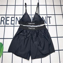 Luxe 2023 Nieuwe Sexy Riem Brief 2 Stuks Pak Vrouwen Sport Ondergoed Set Sexy Skinny Backless Ondergoed Bikini
