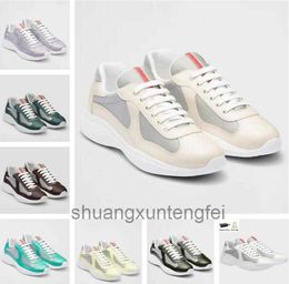 Luxury 2023s / s Americas Cup Sneakers Chaussures Hommes Patent en cuir en cuir Sole Fabrics de tissu Enwolesale Discount Runner Sports avec Box EU38-46