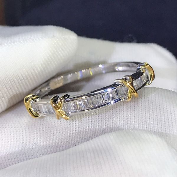 Luxury 24k Gold Lab Diamond Ring 100% Original 925 STERLING SIGNEMERG FIGRING BALANS DE MEADUX POUR FEMMES BUDAL BIELLY 286I