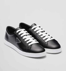 Luxe 24S/S Wit lederen kalfsleer geborstelde sneakers Schoenen van hoge kwaliteit Merken Comfort Outdoor Driehoeksneakers Heren Casual Wandelen EU38-46 BOX