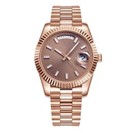 Luxe 36 mm -horloge voor vrouwen Designer Hoge kwaliteit Automatische bewegingsbeweging Wachta AAA Mens Fashion Rose Gold Reloj Montre de Luxe